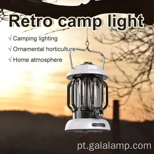 Lanterna LED de aparência clássica para uso ao ar livre